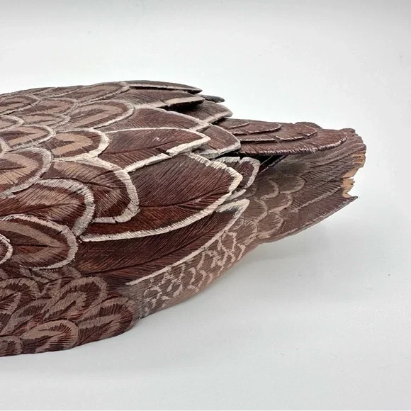 Handmade Folk Art Carved Wood Pintail Duck ERIK VANDE BOGART - Picture 6 of 10